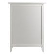 Pemberly Row Solid Wood Nightstand with Drawer and Door in White