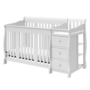 pemberly row 4-in-1 convertible crib and changing table set