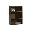 Pemberly Row 3-Shelf Modern Engineered Wood Bookcase in Cinnamon Cherry