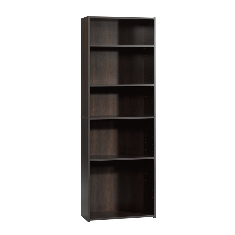 Pemberly Row 5-Shelf Bookcase in Cinnamon Cherry