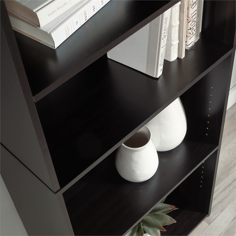 Pemberly Row 5-Shelf Bookcase in Cinnamon Cherry