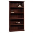 Pemberly Row 5-Shelf Modern Engineered Wood Bookcase in Select Cherry