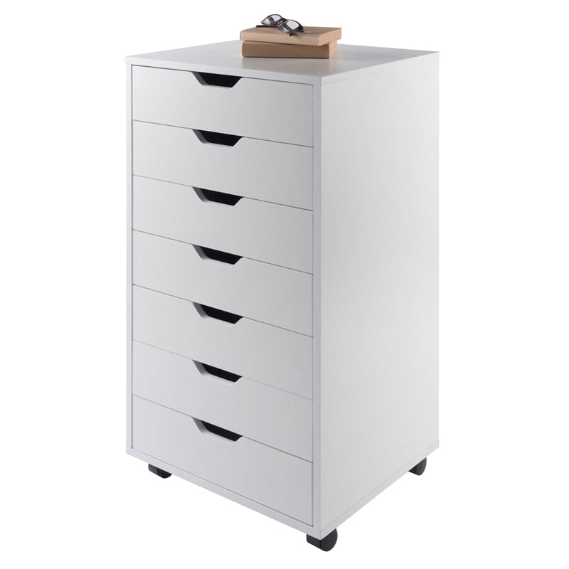 Pemberley Row Composite Wood White Storage Cabinet Rectangular 35.35