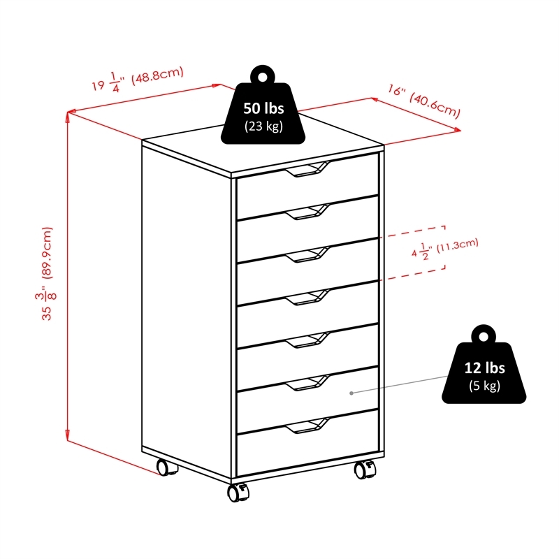 Pemberley Row Composite Wood White Storage Cabinet Rectangular 35.35