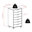 Pemberley Row Composite Wood White Storage Cabinet Rectangular 35.35