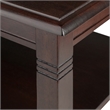 Pemberly Row Transitional Solid Wood Coffee Table in Cappuccino