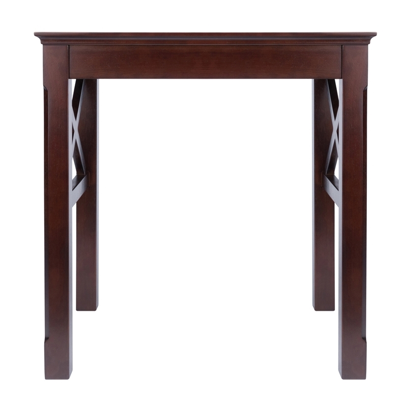 Pemberly Row 3-Piece Transitional Solid Wood Nesting Table in Cappuccino