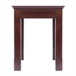 Pemberly Row 3-Piece Transitional Solid Wood Nesting Table in Cappuccino