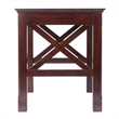 Pemberly Row 3-Piece Transitional Solid Wood Nesting Table in Cappuccino