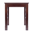 Pemberly Row 3-Piece Transitional Solid Wood Nesting Table in Cappuccino