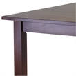 Pemberly Row Square Transitional Solid Wood Pub Table in Antique Walnut
