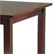 Pemberly Row Square Transitional Solid Wood Pub Table in Antique Walnut