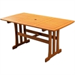 Pemberly Row 7 Piece Wood Patio Dining Set