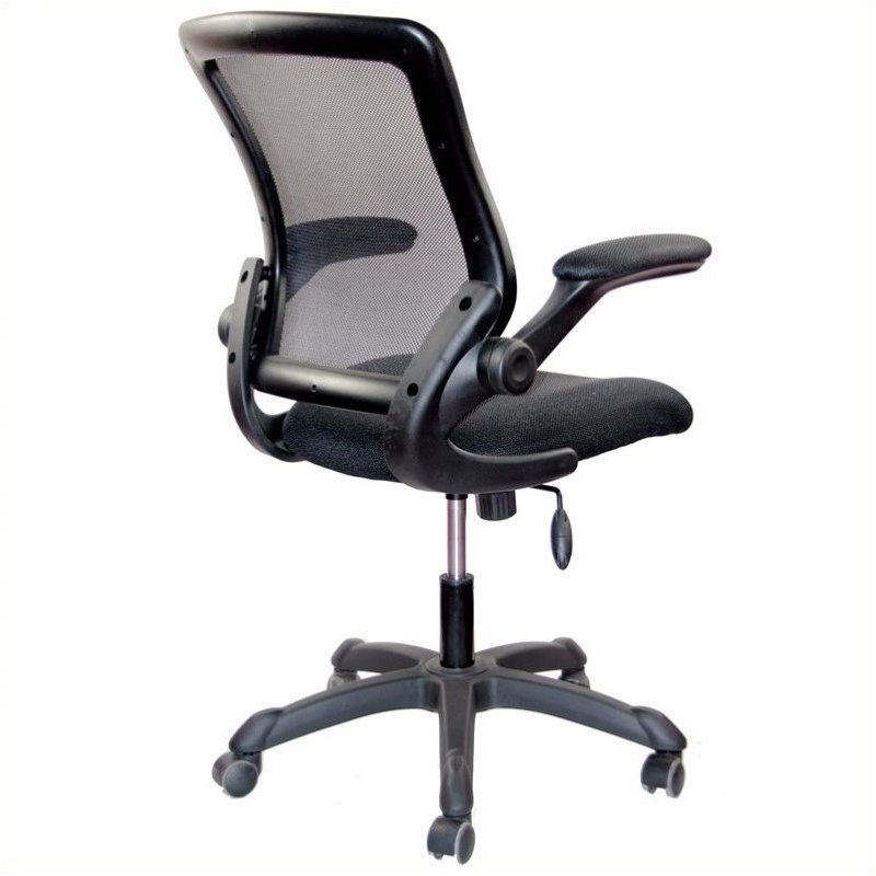 Pemberly Row Mesh Task Office Chair in Black