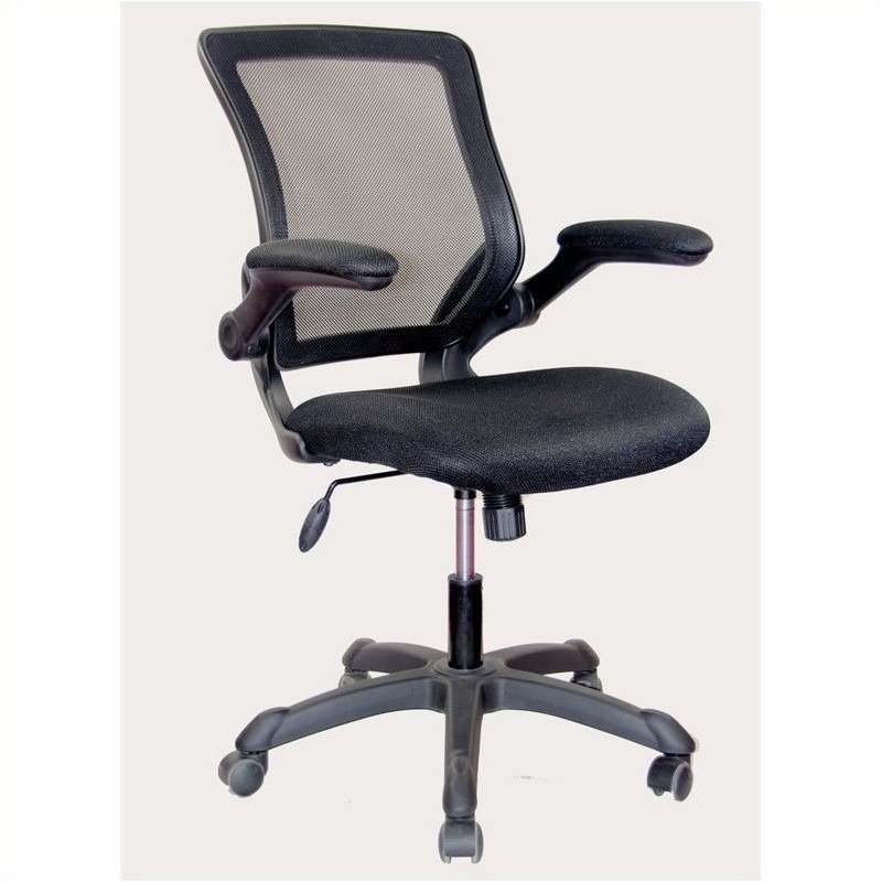 Pemberly Row Mesh Task Office Chair in Black