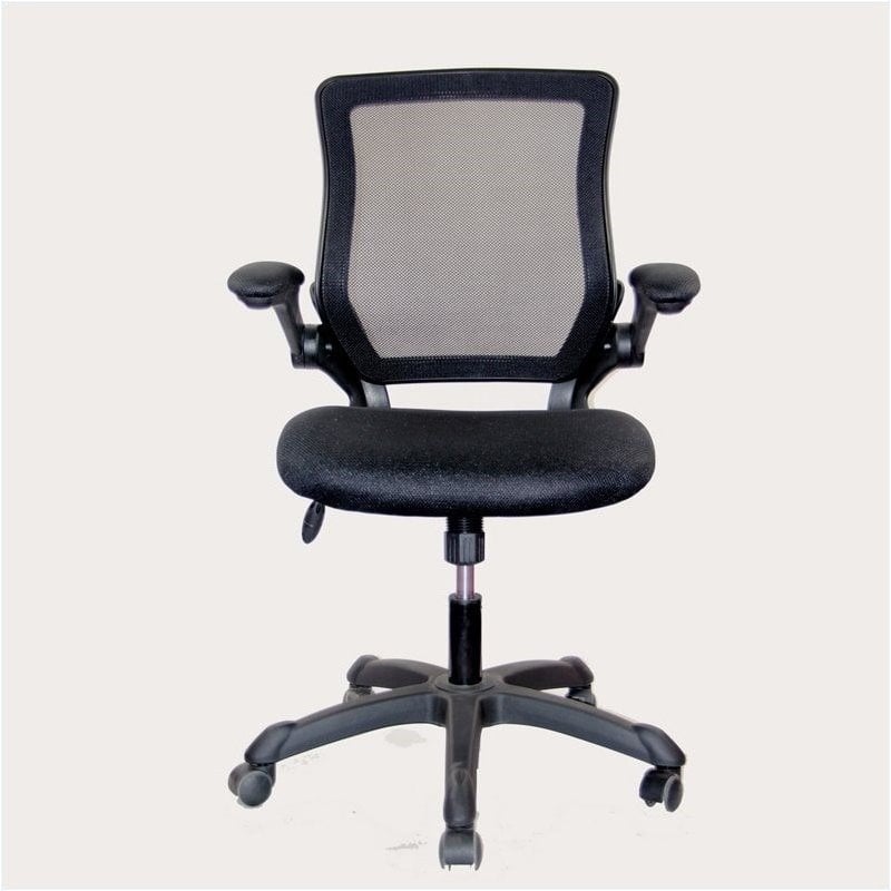 Pemberly Row Mesh Task Office Chair in Black