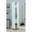 Pemberley Row Engineered Wood White Cabinet Rectangular Adjustable Shelves 75.19