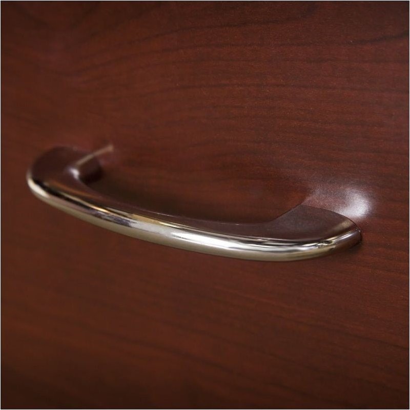 Pemberly Row Engineered Wood 2-Drawers Lateral File Cabinet in Harvest Cherry