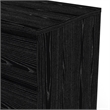 Pemberly Row Contemporary Wood 6-Drawer Double Dresser in Black