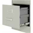 Pemberly Row Metal Gray Filing Cabinet Vertical 4-Drawers 52