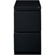 Pemberly Row 2 Drawers Vertical Black Metal Filing Cabinet Pre-assembled
