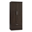 Pemberly Row Modern Engineered Wood Wardrobe Armoire with 1-Drawer in Dakota Oak