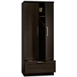 Pemberly Row Modern Engineered Wood Wardrobe Armoire with 1-Drawer in Dakota Oak
