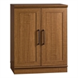 Pemberly Row Adjustable Shelf Traditional Engineered Wood Cabinet in Sienna Oak