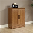 Pemberly Row Adjustable Shelf Traditional Engineered Wood Cabinet in Sienna Oak