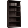 Pemberly Row Traditional Engineered Wood 5-Shelves Bookcase in Estate Black