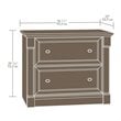 Pemberly Row 2Drawers Lateral Cherry Wood Filing Cabinet Easy Assembly