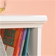 Pemberly Row Traditional Engineered Wood Bookcase/Footboard in White