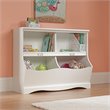 Pemberly Row Traditional Engineered Wood Bookcase/Footboard in White