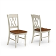 Pemberly Row 5 Piece Dining Set in White and Oak Finish