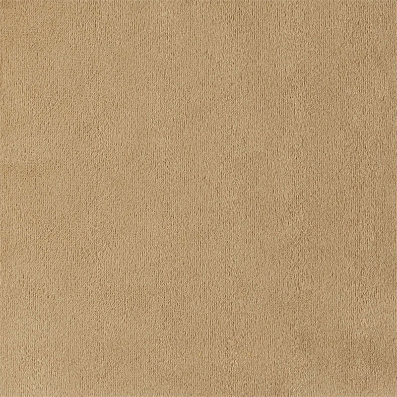 Pemberly Row Modern Microfiber Office Chair with Headrest Pillow Plush in Beige