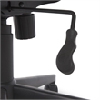 Pemberly Row Adjustable Height Modern Faux Leather Office Chair in Black