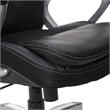 Pemberly Row Faux Leather Executive Office Chair w/ Adjustable Tilt in Black