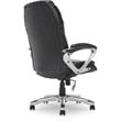 Pemberly Row Faux Leather Executive Office Chair w/ Adjustable Tilt in Black