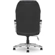 Pemberly Row Faux Leather Executive Office Chair w/ Adjustable Tilt in Black