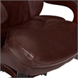 Pemberly Row Traditional Faux Leather Executive Office Chair in Brown