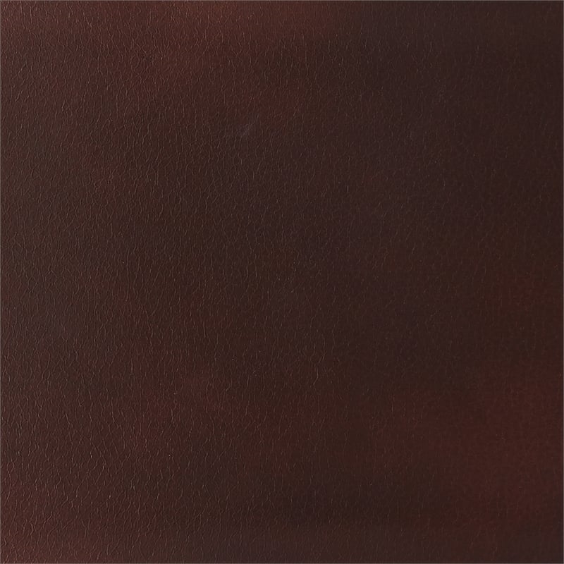 Pemberly Row Traditional Faux Leather Executive Office Chair in Brown