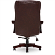 Pemberly Row Traditional Faux Leather Executive Office Chair in Brown