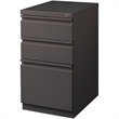 Pemberly Row 3 Drawers Vertical Espresso Metal Filing Cabinet Pre-assembled