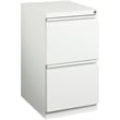 Pemberly Row 2 Drawers Vertical White Metal Filing Cabinet Pre-assembled