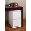 Pemberly Row 2 Drawers Vertical White Metal Filing Cabinet Pre-assembled