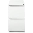 Pemberly Row 2 Drawers Vertical White Metal Filing Cabinet Pre-assembled