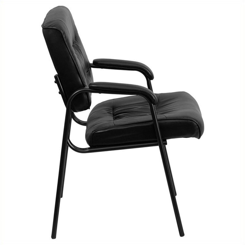 Pemberly Row Reception Guest Chair in Black