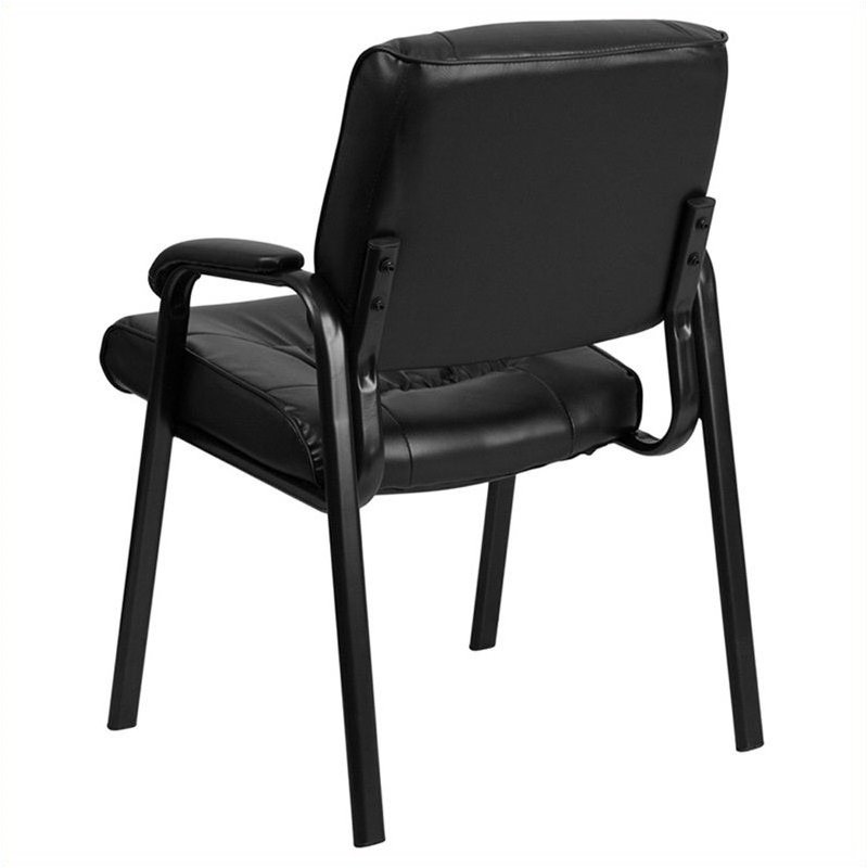 Pemberly Row Reception Guest Chair in Black