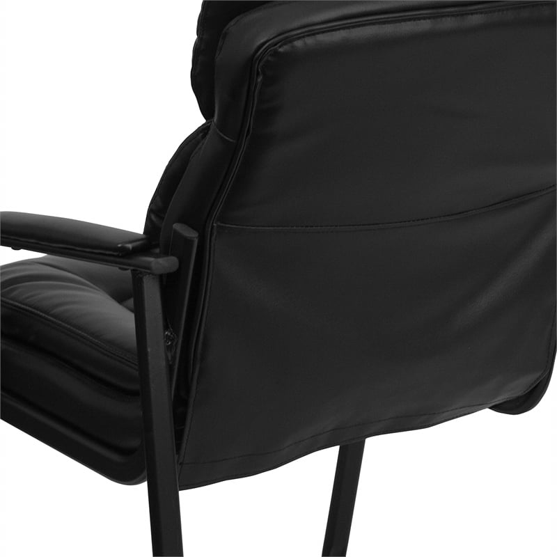 Pemberly Row Executive Side Office Guest Chair in Black