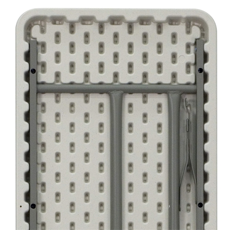 Pemberly Row Granite White Folding Training Table in White